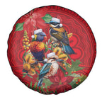 Aussie Native Bird Spare Tire Cover Aboriginal Inspired Christmas - Aussie Hoodie