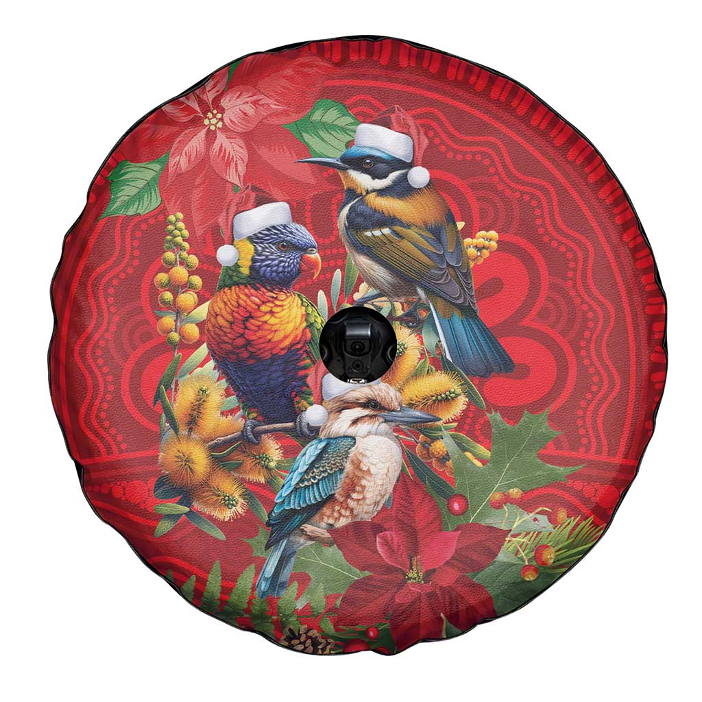Aussie Native Bird Spare Tire Cover Aboriginal Inspired Christmas - Aussie Hoodie
