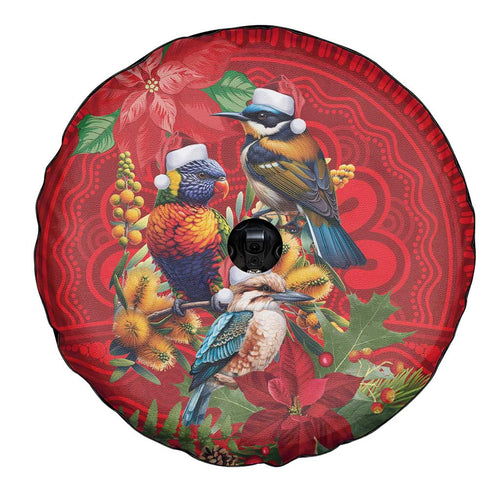 Aussie Native Bird Spare Tire Cover Aboriginal Inspired Christmas - Aussie Hoodie