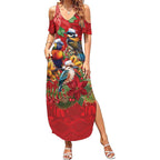 Aussie Native Bird Summer Maxi Dress Aboriginal Inspired Christmas - Aussie Hoodie