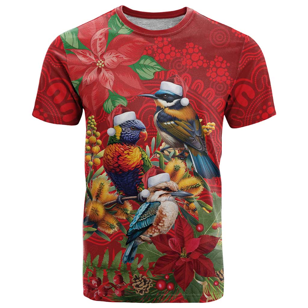 Aussie Native Bird T Shirt Aboriginal Inspired Christmas - Aussie Hoodie