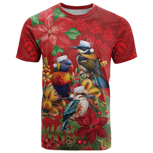 Aussie Native Bird T Shirt Aboriginal Inspired Christmas - Aussie Hoodie