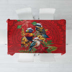 Aussie Native Bird Tablecloth Aboriginal Inspired Christmas - Aussie Hoodie