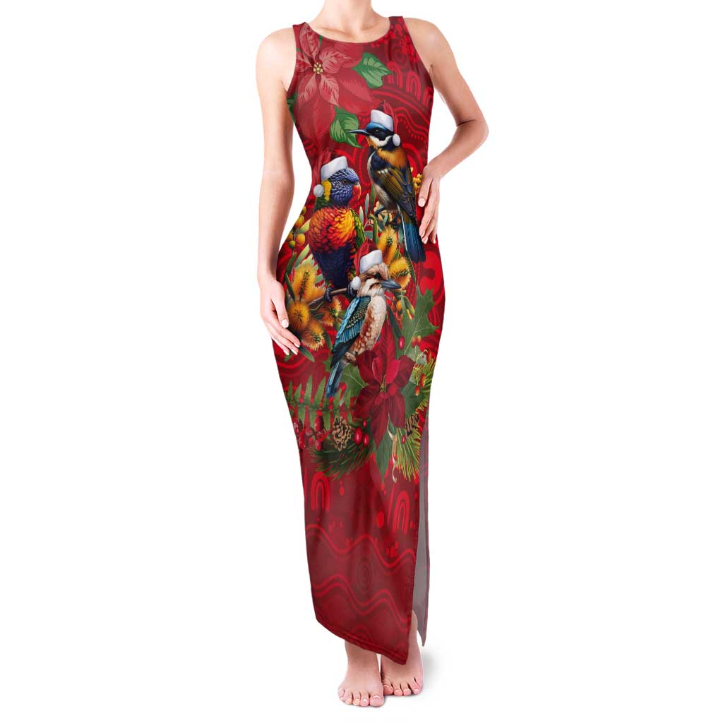 Aussie Native Bird Tank Maxi Dress Aboriginal Inspired Christmas - Aussie Hoodie