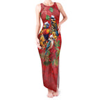 Aussie Native Bird Tank Maxi Dress Aboriginal Inspired Christmas - Aussie Hoodie
