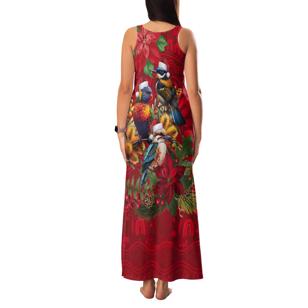 Aussie Native Bird Tank Maxi Dress Aboriginal Inspired Christmas - Aussie Hoodie