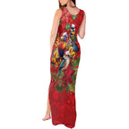 Aussie Native Bird Tank Maxi Dress Aboriginal Inspired Christmas - Aussie Hoodie