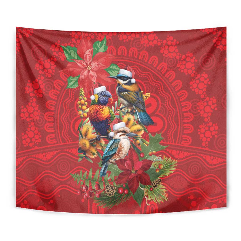 Aussie Native Bird Tapestry Aboriginal Inspired Christmas - Aussie Hoodie