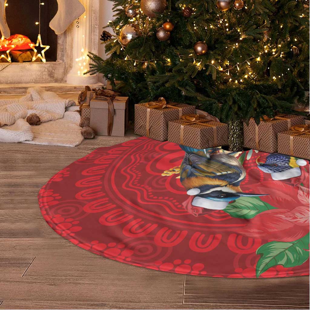 Aussie Native Bird Tree Skirt Aboriginal Inspired Christmas - Aussie Hoodie