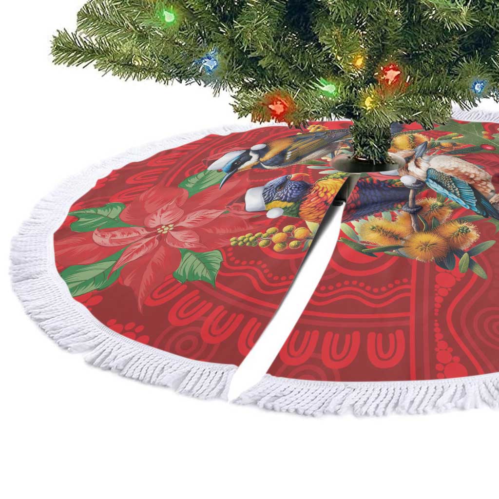 Aussie Native Bird Tree Skirt Aboriginal Inspired Christmas - Aussie Hoodie