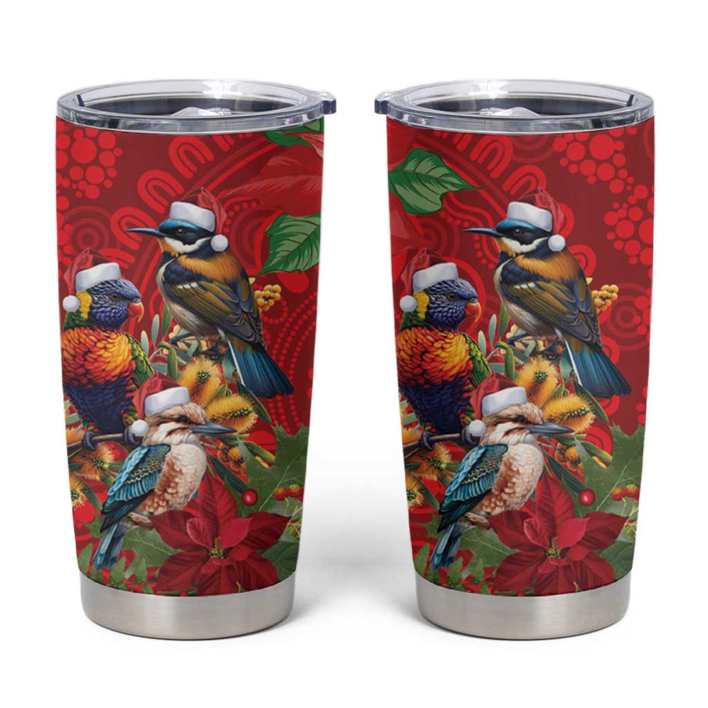 Aussie Native Bird Tumbler Cup Aboriginal Inspired Christmas - Aussie Hoodie