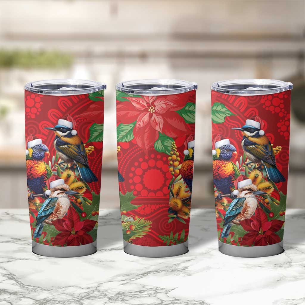 Aussie Native Bird Tumbler Cup Aboriginal Inspired Christmas - Aussie Hoodie