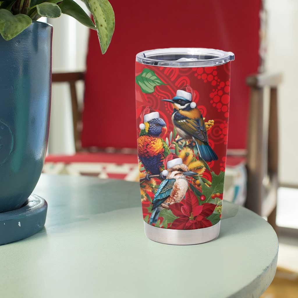 Aussie Native Bird Tumbler Cup Aboriginal Inspired Christmas - Aussie Hoodie