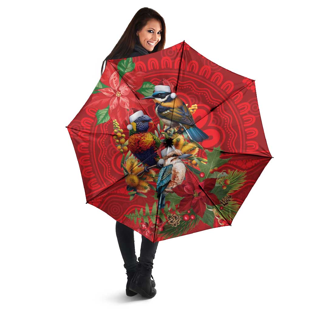 Aussie Native Bird Umbrella Aboriginal Inspired Christmas - Aussie Hoodie