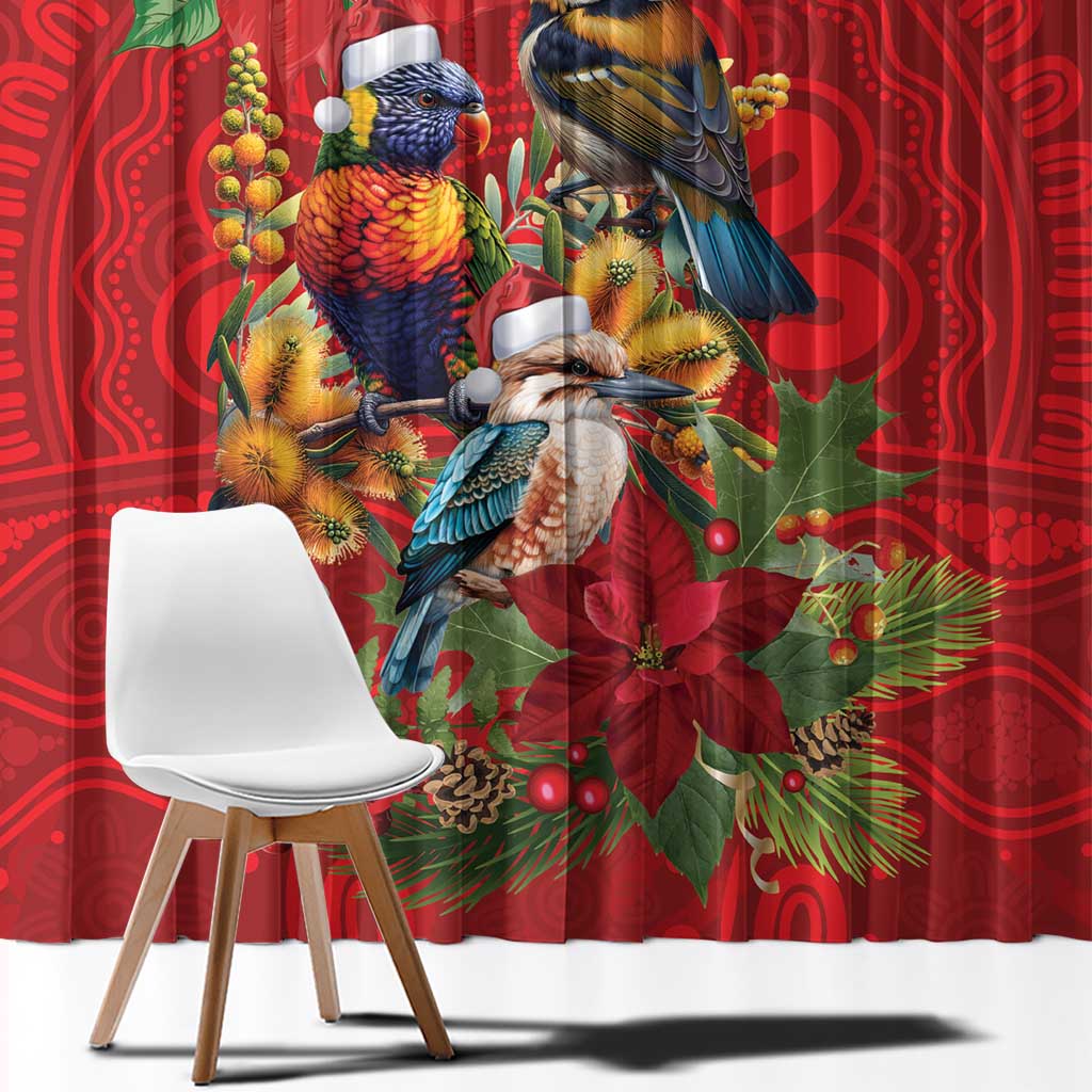 Aussie Native Bird Window Curtain Aboriginal Inspired Christmas - Aussie Hoodie