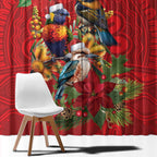 Aussie Native Bird Window Curtain Aboriginal Inspired Christmas - Aussie Hoodie
