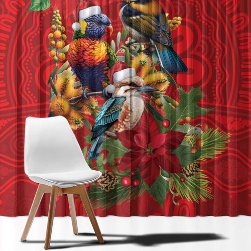 Aussie Native Bird Window Curtain Aboriginal Inspired Christmas - Aussie Hoodie