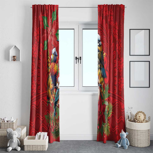 Aussie Native Bird Window Curtain Aboriginal Inspired Christmas - Aussie Hoodie