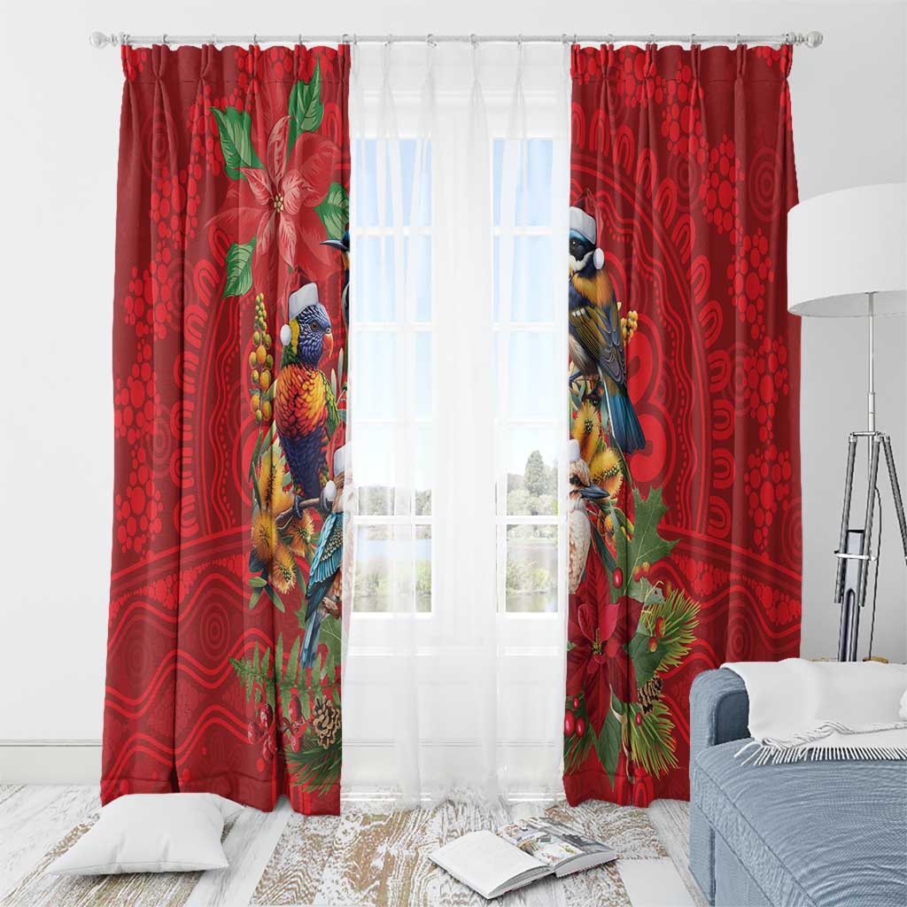 Aussie Native Bird Window Curtain Aboriginal Inspired Christmas - Aussie Hoodie