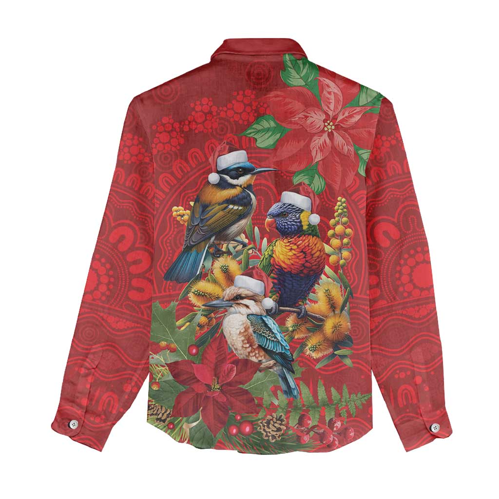 Aussie Native Bird Women Casual Shirt Aboriginal Inspired Christmas - Aussie Hoodie