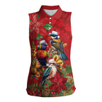 Aussie Native Bird Women Sleeveless Polo Shirt Aboriginal Inspired Christmas - Aussie Hoodie