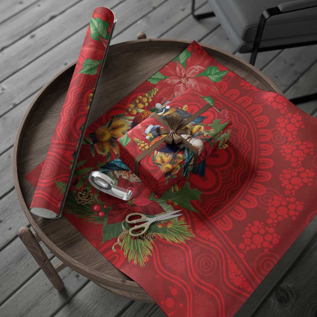 Aussie Native Bird Wrapping Paper Aboriginal Inspired Christmas - Aussie Hoodie