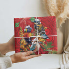 Aussie Native Bird Wrapping Paper Aboriginal Inspired Christmas - Aussie Hoodie