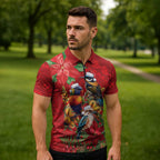 Aussie Native Bird Zipper Polo Shirt Aboriginal Inspired Christmas - Aussie Hoodie