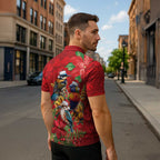Aussie Native Bird Zipper Polo Shirt Aboriginal Inspired Christmas - Aussie Hoodie