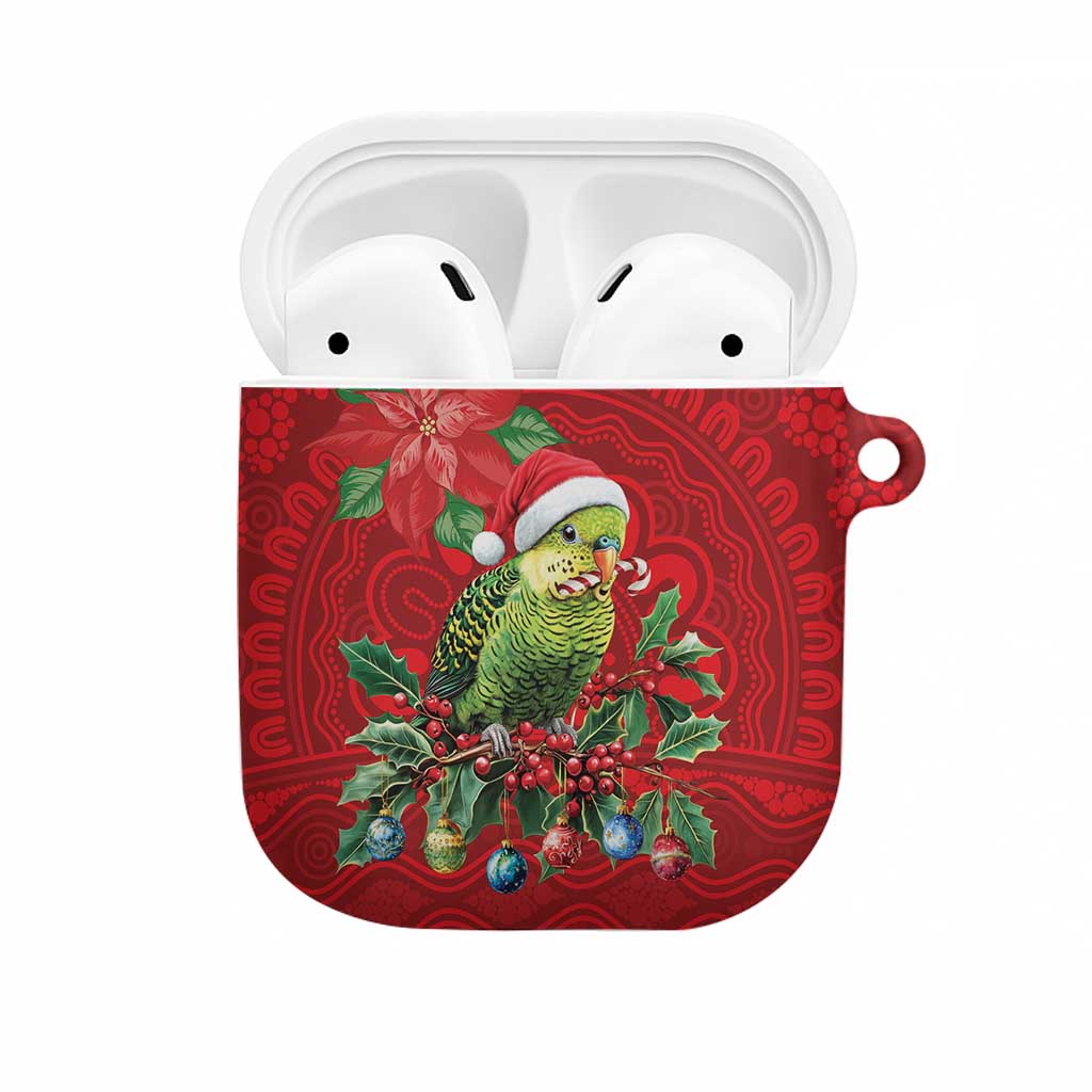 Aussie Green Budgerigar AirPods Case Aboriginal Inspired Christmas - Aussie Hoodie