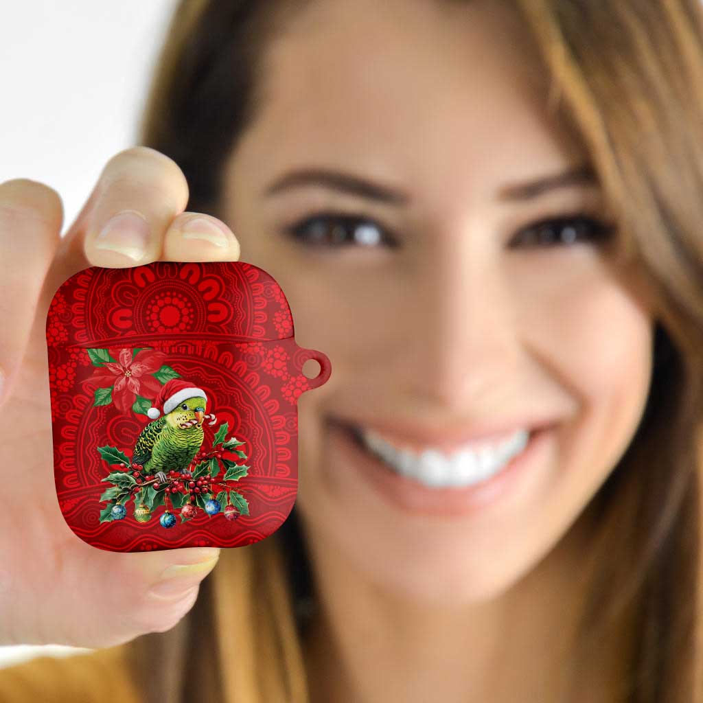 Aussie Green Budgerigar AirPods Case Aboriginal Inspired Christmas - Aussie Hoodie