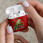 Aussie Green Budgerigar AirPods Case Aboriginal Inspired Christmas - Aussie Hoodie