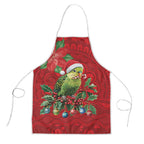 Aussie Green Budgerigar Apron Aboriginal Inspired Christmas - Aussie Hoodie