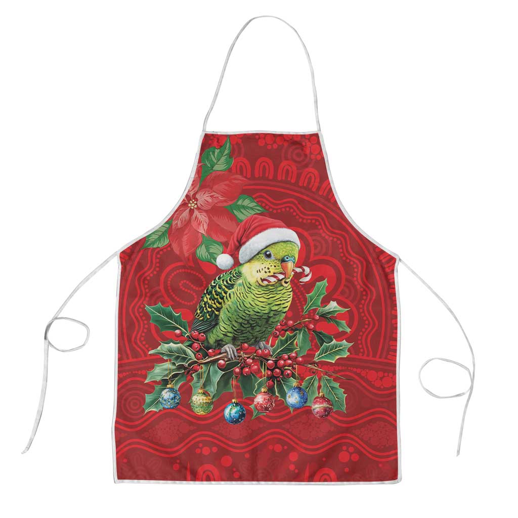 Aussie Green Budgerigar Apron Aboriginal Inspired Christmas - Aussie Hoodie