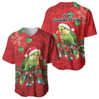 Aussie Green Budgerigar Baseball Jersey Aboriginal Inspired Christmas - Aussie Hoodie