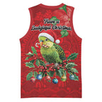 Aussie Green Budgerigar Basketball Jersey Aboriginal Inspired Christmas - Aussie Hoodie