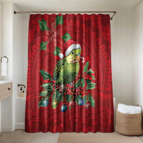 Aussie Green Budgerigar Bathroom Set Aboriginal Inspired Christmas - Aussie Hoodie
