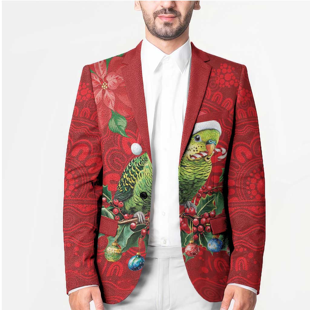 Aussie Green Budgerigar Blazer Aboriginal Inspired Christmas - Aussie Hoodie