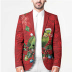 Aussie Green Budgerigar Blazer Aboriginal Inspired Christmas - Aussie Hoodie
