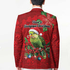 Aussie Green Budgerigar Blazer Aboriginal Inspired Christmas - Aussie Hoodie