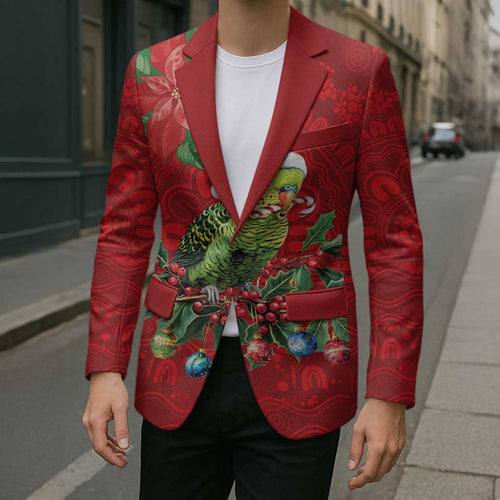 Aussie Green Budgerigar Blazer Aboriginal Inspired Christmas - Aussie Hoodie