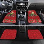 Aussie Green Budgerigar Car Mats Aboriginal Inspired Christmas - Aussie Hoodie
