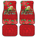 Aussie Green Budgerigar Car Mats Aboriginal Inspired Christmas - Aussie Hoodie