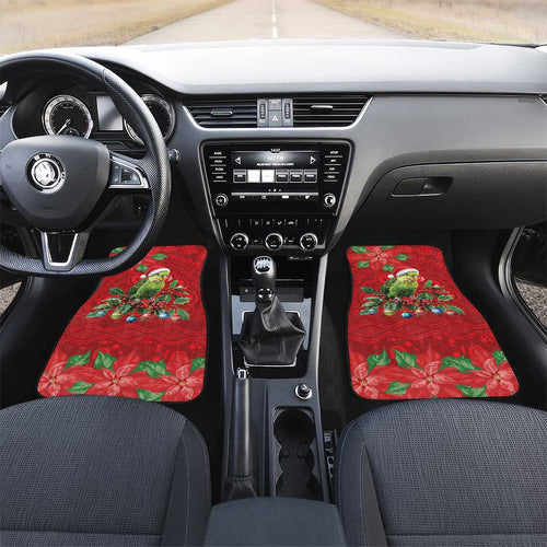 Aussie Green Budgerigar Car Mats Aboriginal Inspired Christmas - Aussie Hoodie