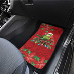 Aussie Green Budgerigar Car Mats Aboriginal Inspired Christmas - Aussie Hoodie