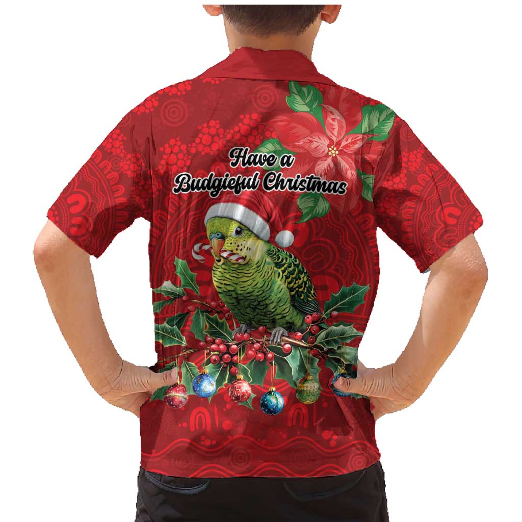 Aussie Green Budgerigar Family Matching Mermaid Dress and Hawaiian Shirt Aboriginal Inspired Christmas - Aussie Hoodie