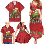 Aussie Green Budgerigar Family Matching Summer Maxi Dress and Hawaiian Shirt Aboriginal Inspired Christmas - Aussie Hoodie
