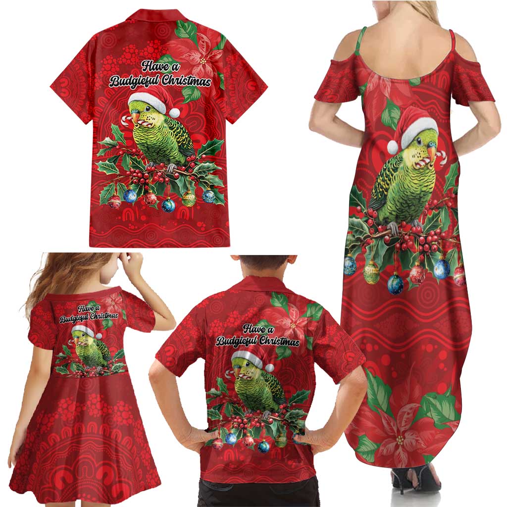 Aussie Green Budgerigar Family Matching Summer Maxi Dress and Hawaiian Shirt Aboriginal Inspired Christmas - Aussie Hoodie