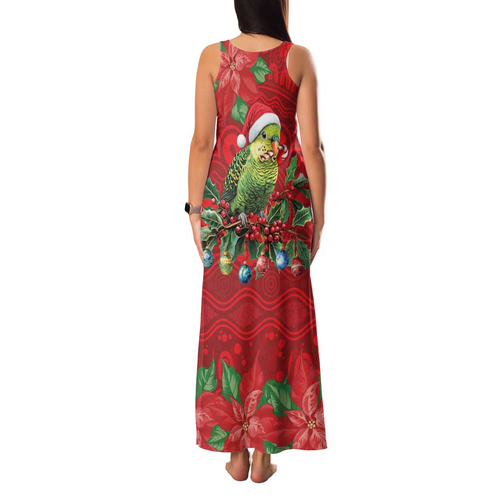 Aussie Green Budgerigar Family Matching Tank Maxi Dress and Hawaiian Shirt Aboriginal Inspired Christmas - Aussie Hoodie