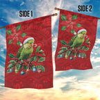 Aussie Green Budgerigar Garden Flag Aboriginal Inspired Christmas - Aussie Hoodie